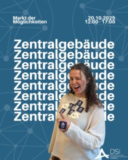Na?! Für dieses Semester geplant tolle neue Leute kennenzulernen und sich ehrenamtlich zu engagieren. 🤩 
Dann ist am kommenden Montag eure Chance, von 12:00 bis 17:00 sind die Initiativen unserer Uni (und wir, der DSi natürlich auch), für euch im Foyer des Zentralgebäudes und informieren euch über alles was es zum Initiativen-Leben zu wissen gibt! Jede*r ist willkommen egal ob Ersti, Zweiti oder Zwölftie 🫶
Wir freuen uns auf euch, bis Montag!